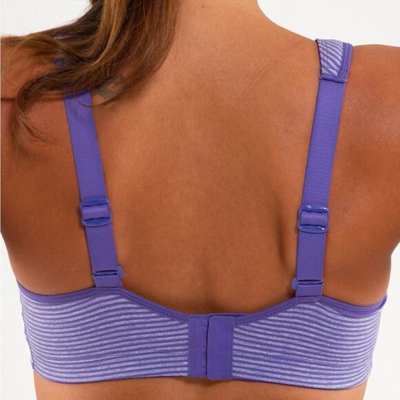 Lululemon Ta Ta Tamer II Persian Purple Heathered Stripe Size 8 - Picture 2 of 6